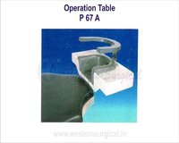 Modular Surgical Operation Table - New, Standard Size, Smooth Matte Finish | Reusable, Manual Operation, Waterproof, Sterilized