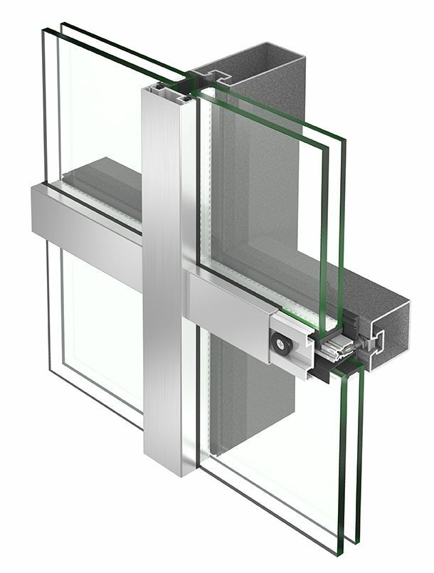 Curtain Wall Glazing Semiunitize System