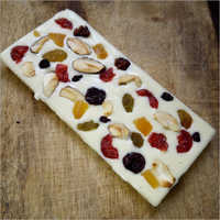 Handmade White Chocolate Bar - Solid Form, White Color , Fruit & Nut Flavor, 1 Year Shelf Life, Custom Pack Size, Fresh Ingredients