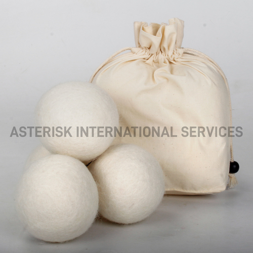 Eco Friendly Felt Dryer Ball - White Color