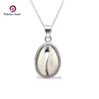 Natural Sea Shell 925 Silver Necklace