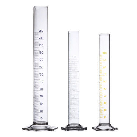 Hexagonal base measuring cylinder