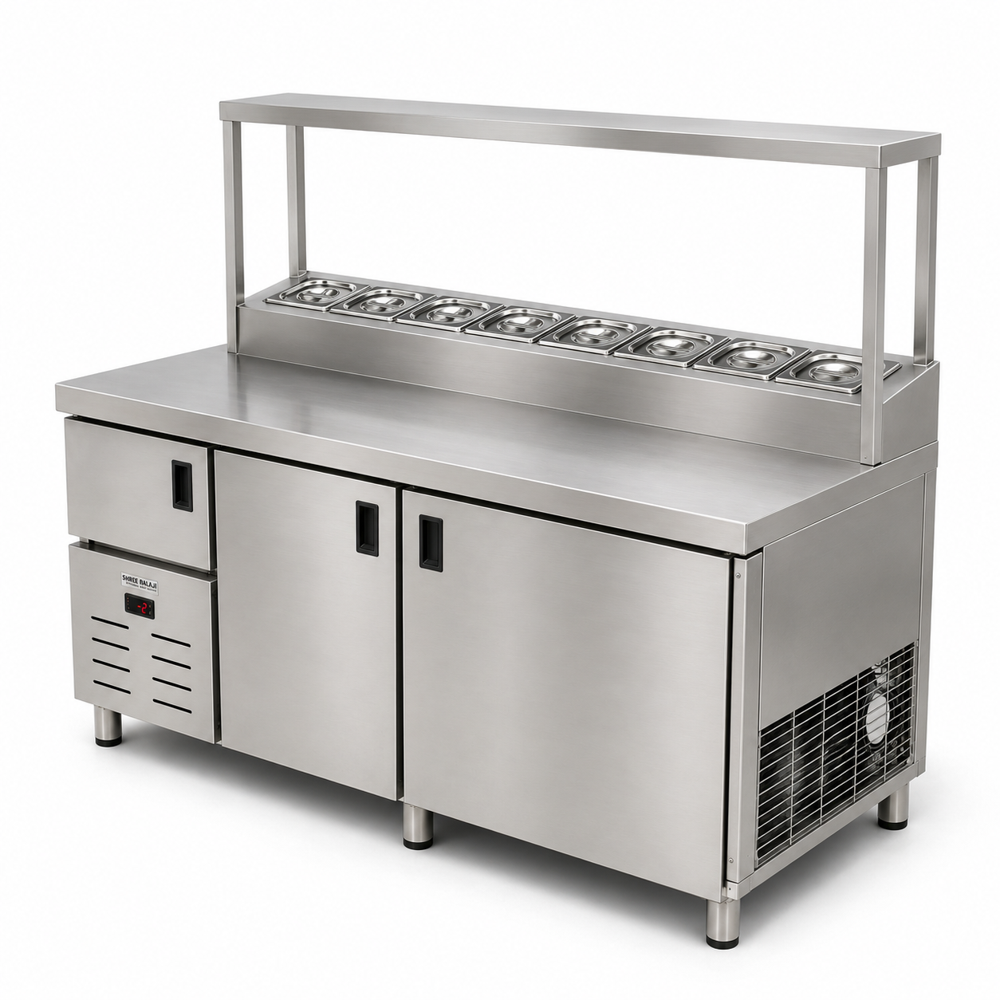 Pizza Makeline Refrigerator - Material: Stainless Steel