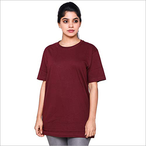 Available In Multicolour Ladies Plain T-Shirt