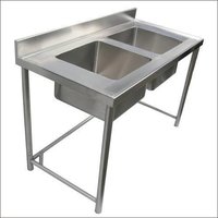 Double Sink Unit - Stainless Steel, 36-inch Width , Modern Design With Dual Faucet Configuration