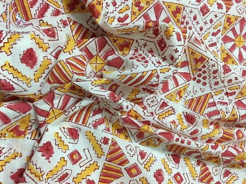Bagru Print Hand Block Printed Fabric