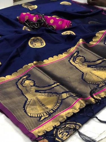 Soft Kesari Silk Saree
