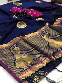 Soft Kesari Silk Saree