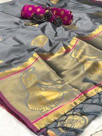 Soft Kesari Silk Saree