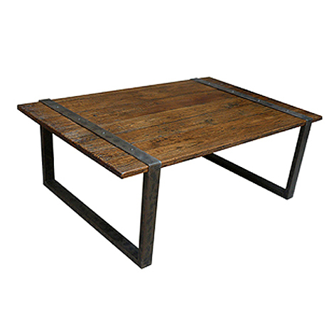 Wood Metal Table - Artwork: Handmade