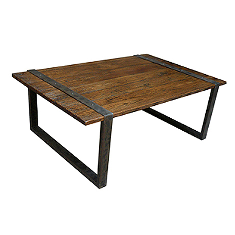 wood metal table
