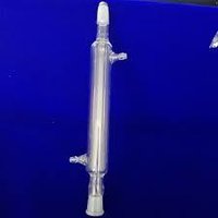 Liebig Condenser - Borosilicate Glass 300 Mm Length, Transparent With 200 Mm Jacket | Ideal For Educational Science Lab Experiments, Quick-fit Ground Ends