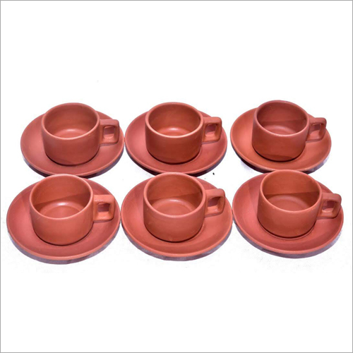Terracotta Cup Saucer - Durable Terracotta Material, Smooth Finish , Easy to Clean and Available in Multiple Sizes with Customized Thickness