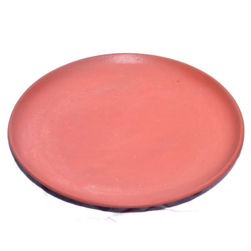 11 Inch Terracotta Plate - Terracotta Material, Customizable Thickness | Durable, Easy to Clean, Smooth Surface Finish