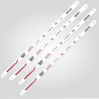 Magicut Bimetal 8% Cobalt High Speed Steel Hand Hacksaw Blades - Size 300x12.5x0.63mm | Tough White Blades For Cutting All Kinds Of Metals, Wood, Plastic