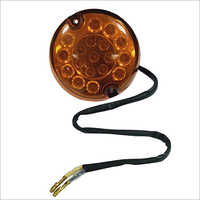 Round Direction E-rickshaw Light - Amber, Energy-efficient Design, Long Lasting Performance, Ideal For Challenging Weather Conditions