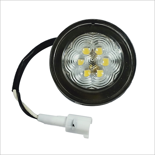 Front Position Round Light 6 LED (White) (Icat Aproved)
