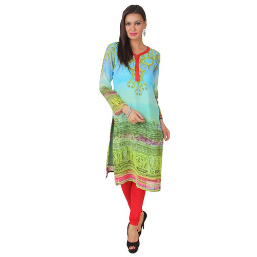 Fasense Georgette Wine Kurti