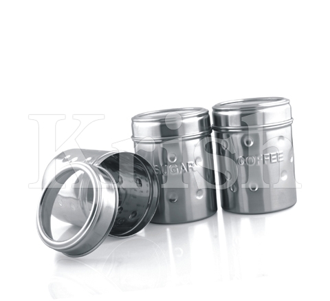 As Per Requirement Dimple Top See Through T/S/C Canister