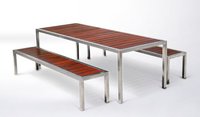 iron bench table