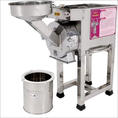 2 in 1 Pulverizer Machine - Stainless Steel, 30 x 20 x 40 cm | 1 HP Power, 1.5 Liters Capacity, 1 Year Warranty