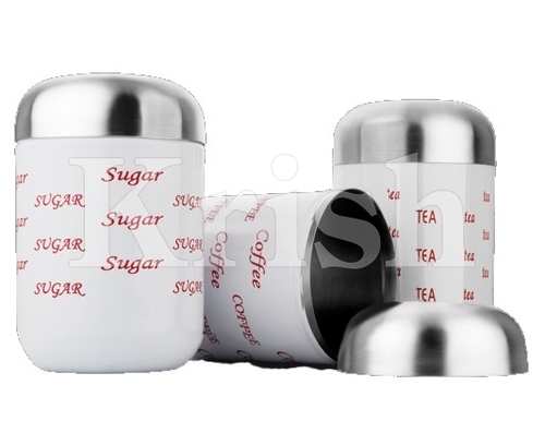 White Coloured Capsule Canister T/S/C
