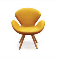 Office Lounge Chair - Wooden & Foam | Ergonomic Design, High Sturdiness, Available In Various Colors & Sizes