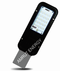 24w Solar Street Light - Aluminium Die Cast Housing, Black & Gray, Ip66, -40â°c To 60â°c Operating Temp | Auto Switch, 50000 Hours Lifespan, 2-year Warranty