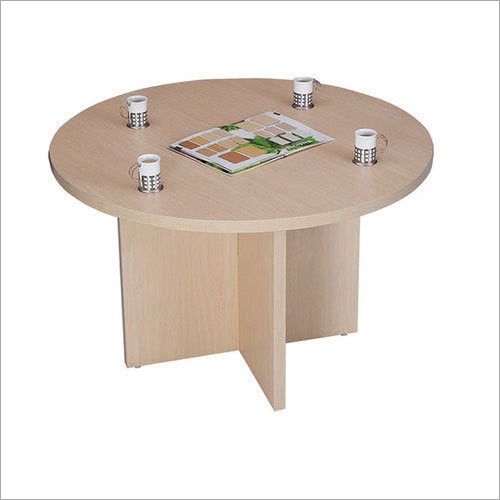 Round Wooden Cafeteria Table