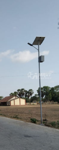 Black And Silver Outdoor Solar Light