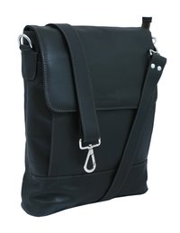 Black Leather Laptop Bag