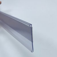 CUSTOM CLEAR SOFT PVC SHOP LABEL HOLDER PLASTIC CLIP