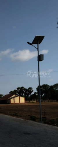 Black And Silver Solar Power Street Light 50w