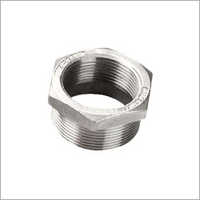 Reducing Hex Bush - Other Material, Round Shape, Polished Finish | Silver, Socket Joint Connection, Dimensional Accuracy
