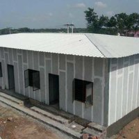 Prefab Cement Panel Structure - Durable Cement Composition | Featuring One Integrated Door For Seamless Access And Optimal Versatility