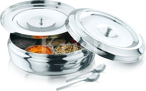See Through Lid Masala Dabba- Belly