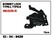 Bonnet Lock Type I, Ii Wagon-r - 4 Wheeler | Warranty Included, Durable Design For Enhanced Vehicle Security