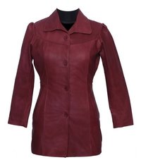 Leather Women Overcoat