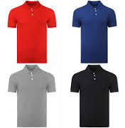 Promotional College Polo T Shirt - Hosiery Cotton-Polyester Blend, Sizes S-XXL, Male Fit, Short Sleeve, Plain Design