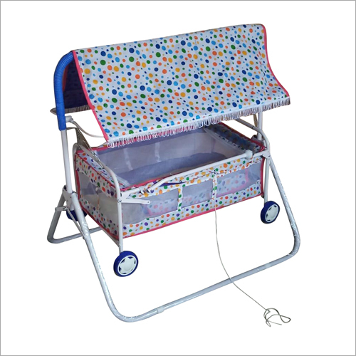 Available In Multicolor Plastic And Steel Baby Cradle Cum Cot