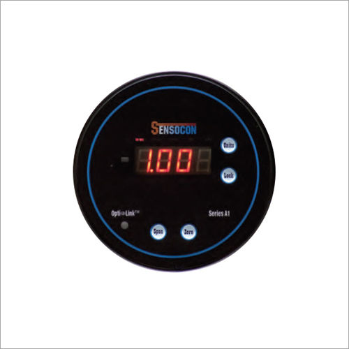 Black Digital Differential Pressure Gauge