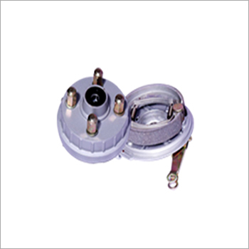 E-Rickshaw Front Break Drum - MS & Steel, 60 mm Diameter, Black & Silver | Durable, Lightweight, Waterproof, Polished Surface Treatment