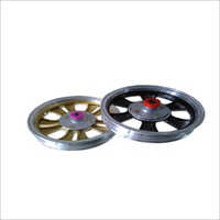 E Rickshaw Wheel Rim - Polished Ms, 12-14 Inch Silver | Durable, Rust Resistant, Easy Installation