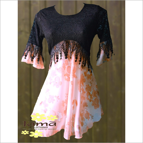 Available In Multicolour Flare Chiffon Top