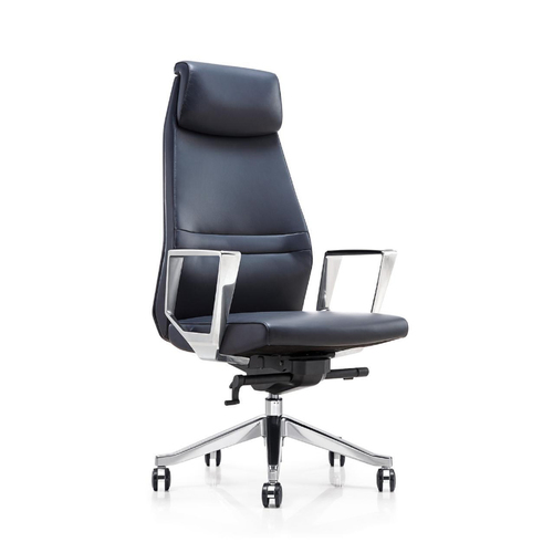 Mercury High Back Chair - Black, 1200mm Height x 650mm Width | Modern Design, Adjustable Seat, Superior Lumber Support