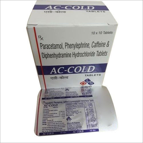 Paracetamol Phenylephrine Caffeine And Diphenhydramine Hydrochloride Tablet General Medicines