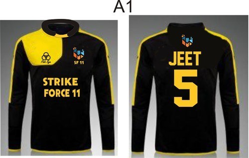 Promotional Full Sleeves Cricket Uniform - Cotton Fabric, Size S to XXL | O-Neck Collar, Printed Pattern, Long Sleeves For Men