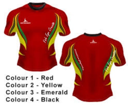 Promotional Cricket Jersey - Cotton Fabric, Available in Multiple Sizes from XS to XXXL | O-Neck, Printed Pattern, Short Sleeves for Men