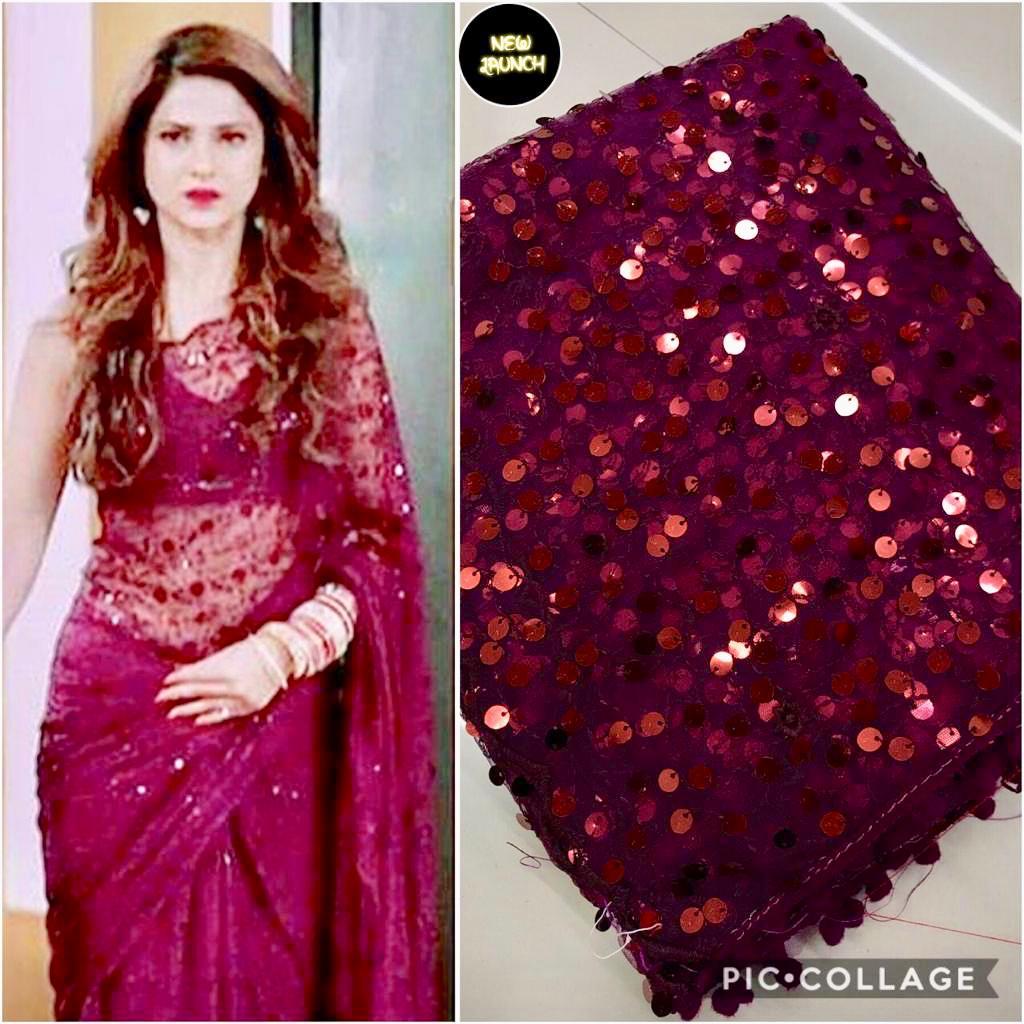 Buy Brijraj Jennifer Winget, Gray Multi Bhagalpuri silk Beautifull Printed  Saree Wih Unstitch Blouse at Amazon.in