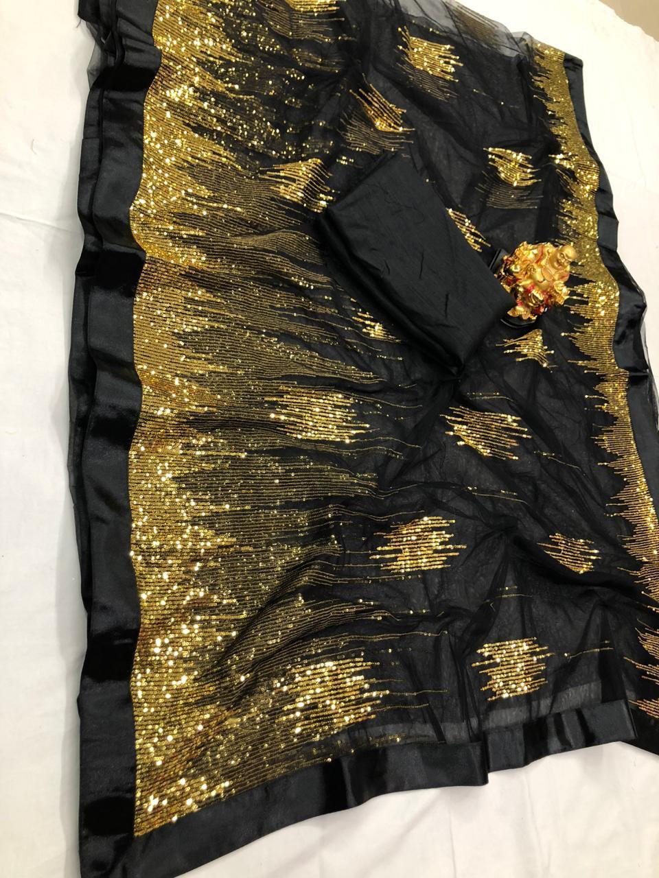 Beautiful Designer Sequnce Work Saree